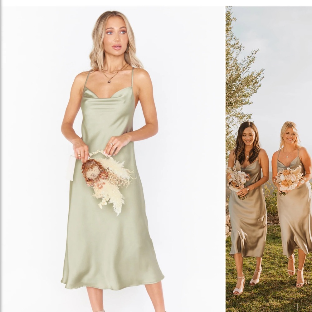 Verona Cowl Dress - moss green
